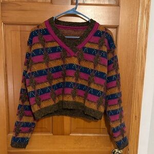Cider Colorful V-Neck Sweater